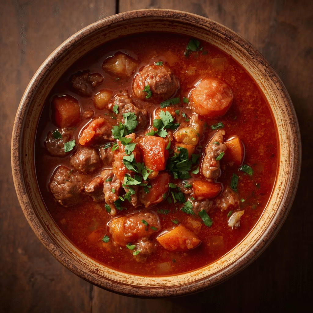 How to Make Beefy Tomato Soup That’s Rich, Filling, and Easy Making in 40 Minute image