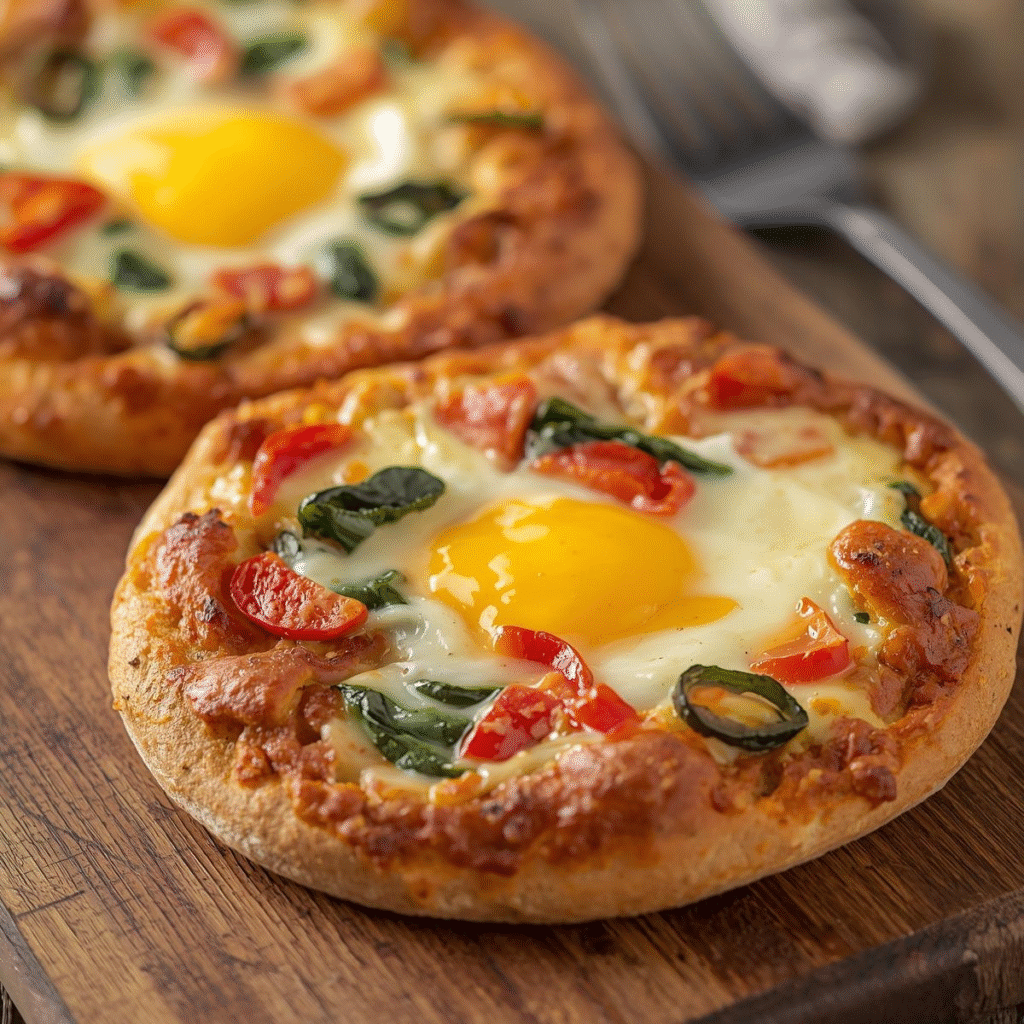 English Muffin Breakfast Pizzas That Kids and Adults Both Love image
