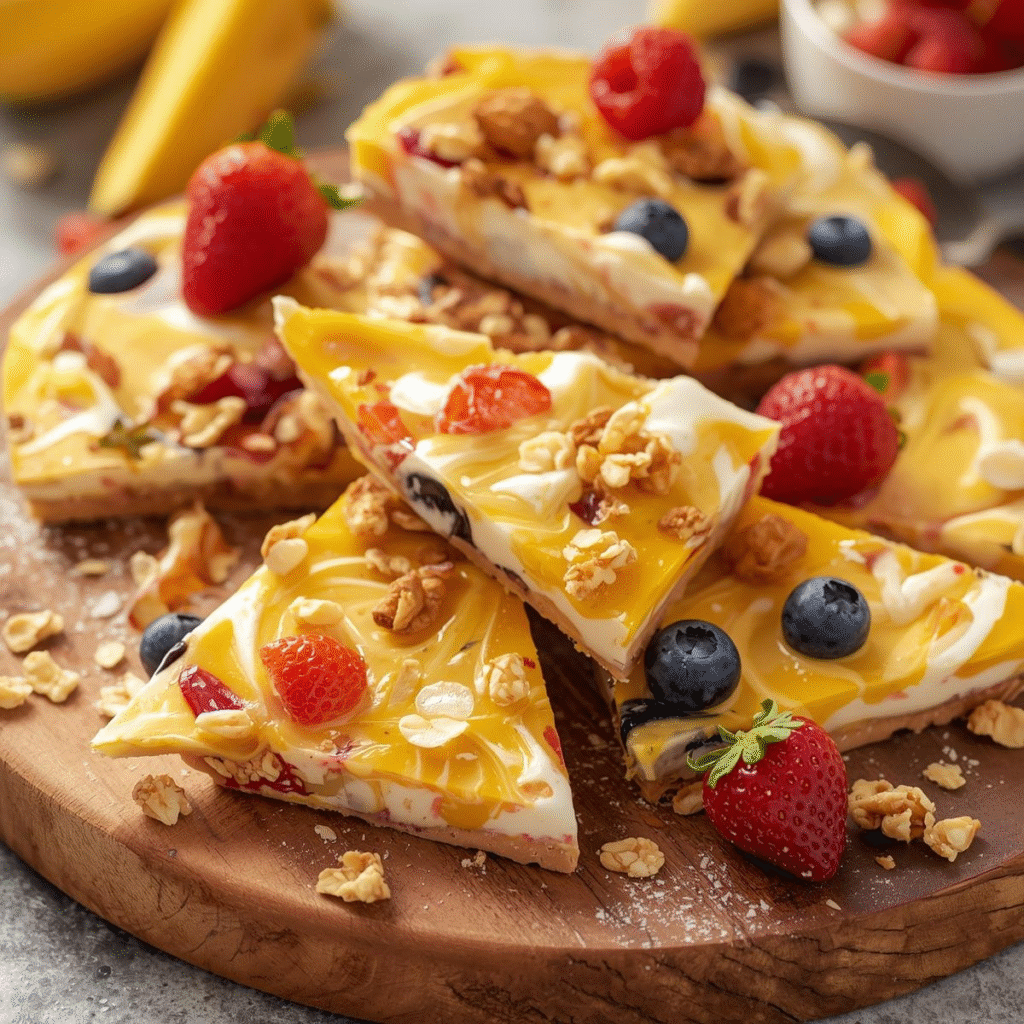 The Best Frozen Yogurt Bark Recipe for Kids and Adults image