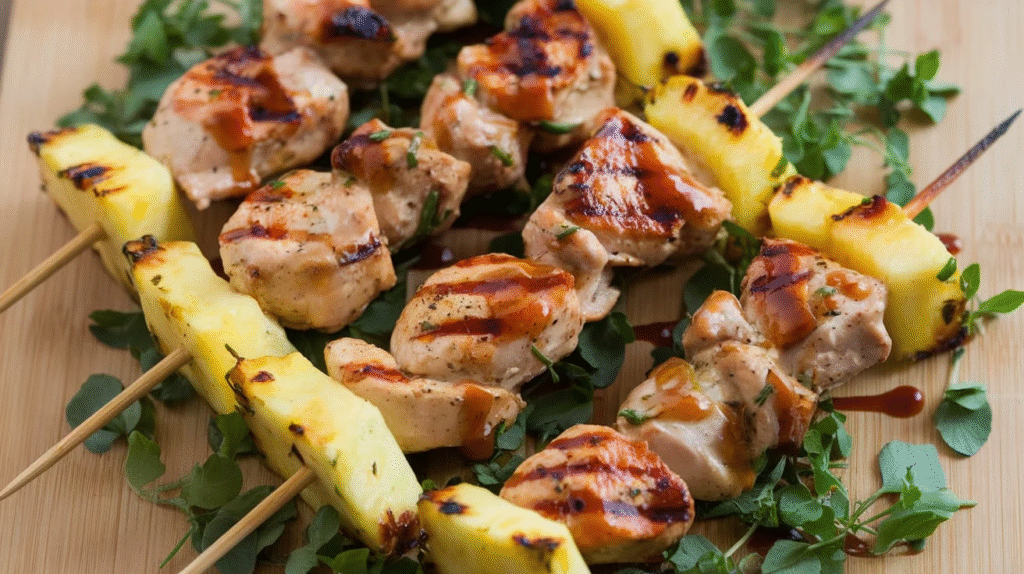 Grilled Pineapple Chicken Skewers That Everyone Will Love (Step-by-Step Guide) image