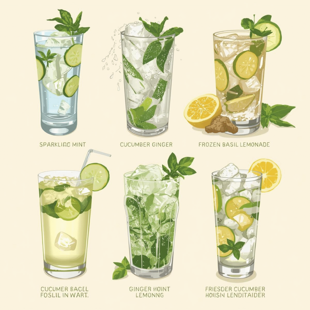 How to Make Cucumber Mint Lemonade in 15 mins -Easy to make image