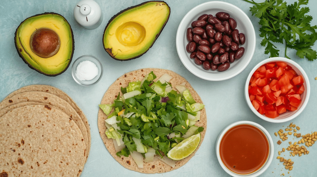How to Make Healthy Black Bean & Avocado Wraps in 10 Minutes or Less image
