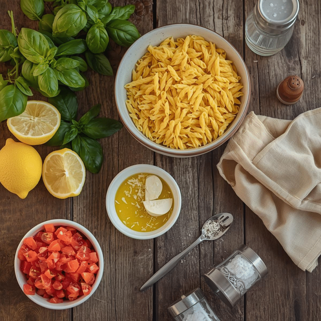 Easy 20 Minute Lemon Basil Pasta Salad Everyone Will Love image