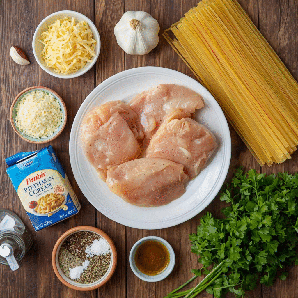 Garlic Parmesan Chicken Pasta The Best Creamy Dinner Recipe image