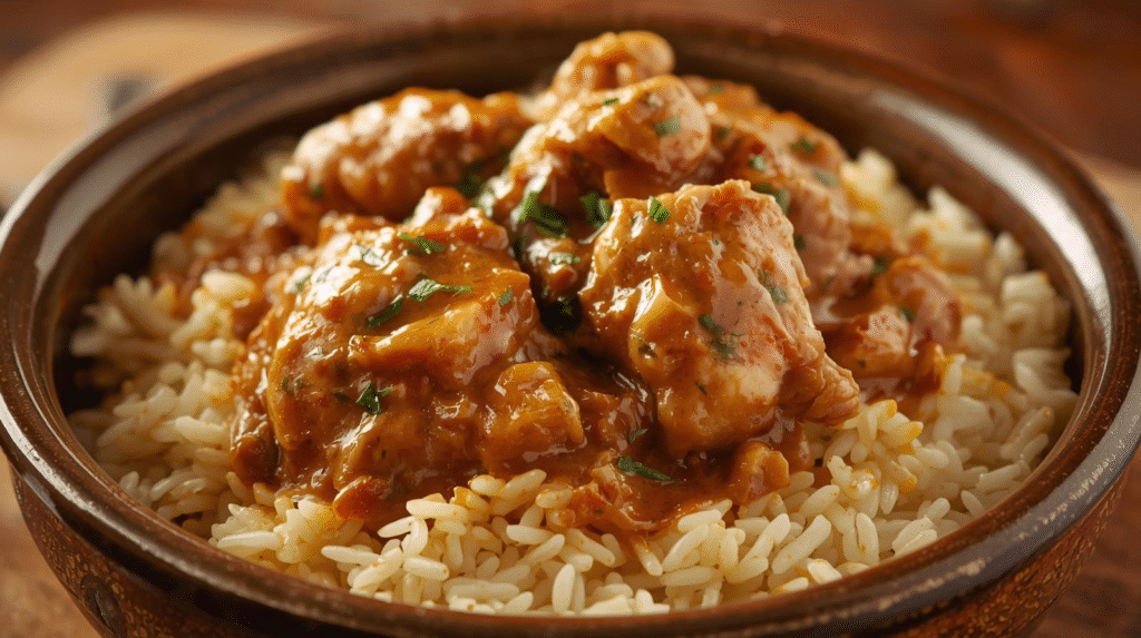 How To Make Smothered Chicken and Rice – Delicious and Easy image