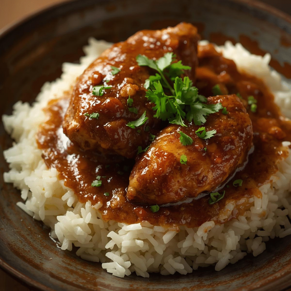 How To Make Smothered Chicken and Rice – Delicious and Easy image