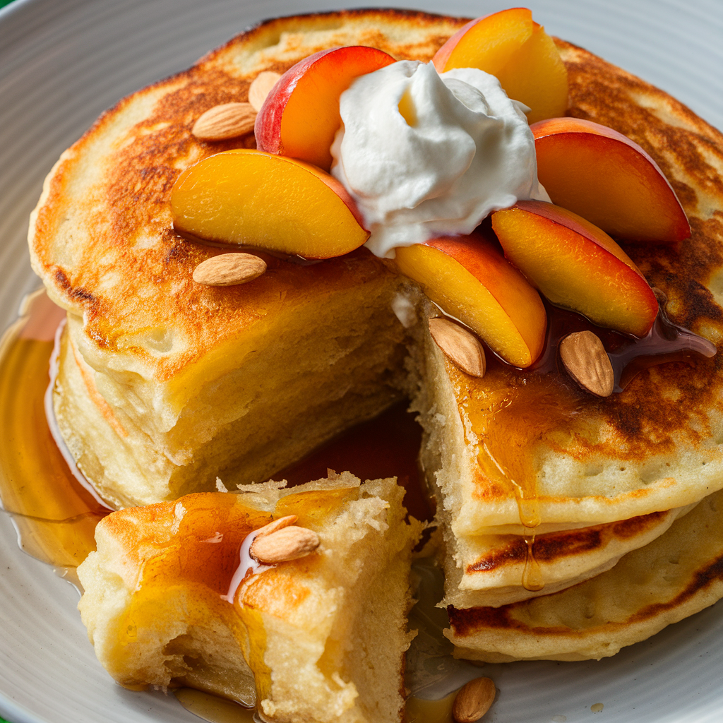 How To Bake Pancake with Peaches: Easy & Delicious Recipe image