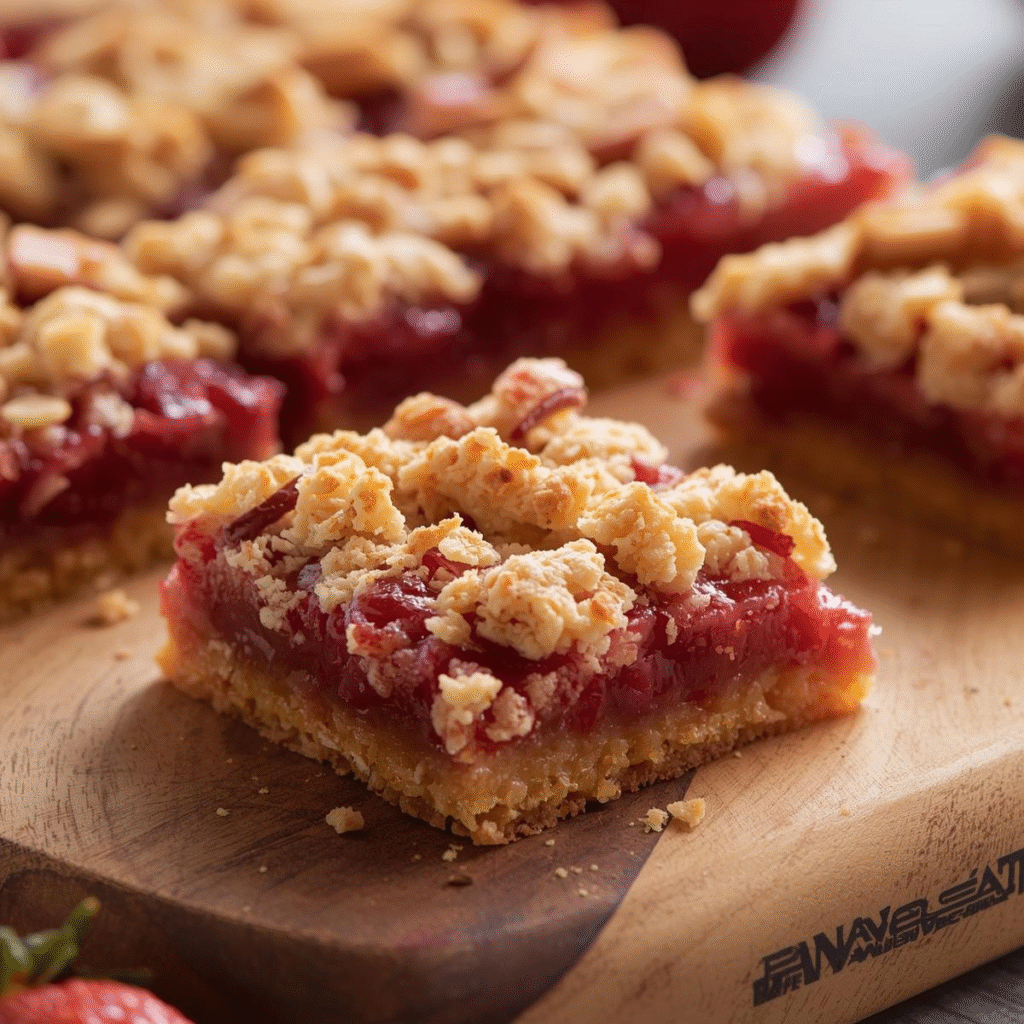 Easy Strawberry Rhubarb Crumb Bars – A Buttery Dessert You’ll Love image