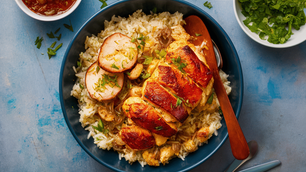 How to Make French Onion Chicken and Rice (Cheesy & Flavorful) image