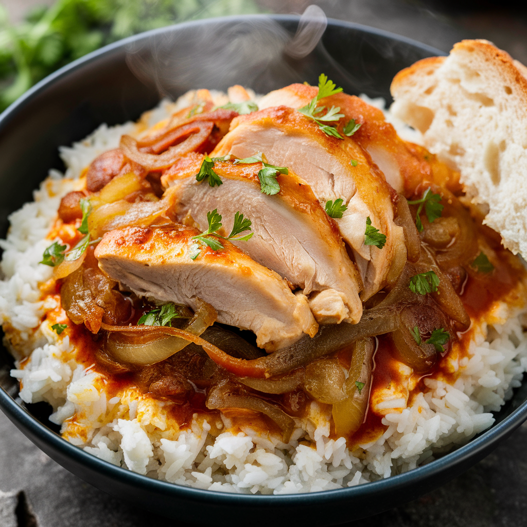 How to Make French Onion Chicken and Rice (Cheesy & Flavorful) image