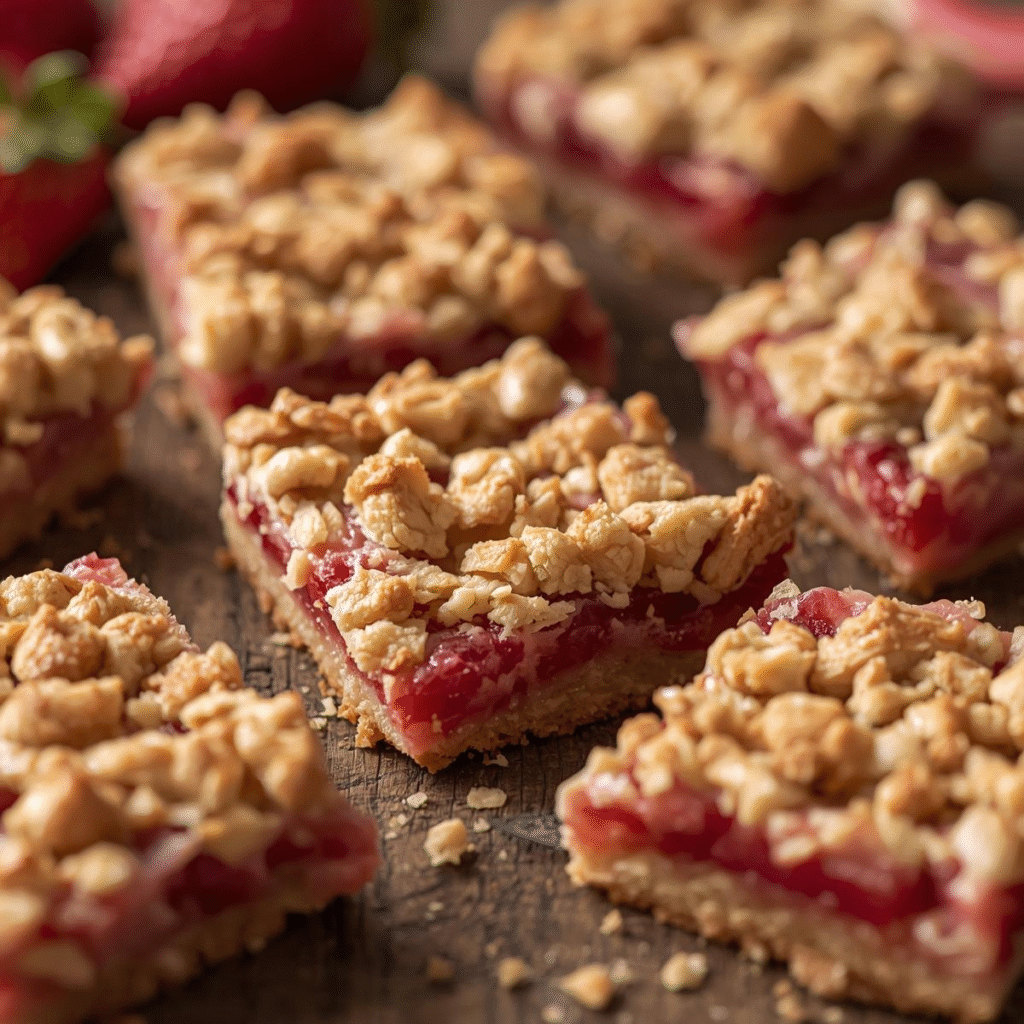 Easy Strawberry Rhubarb Crumb Bars – A Buttery Dessert You’ll Love image