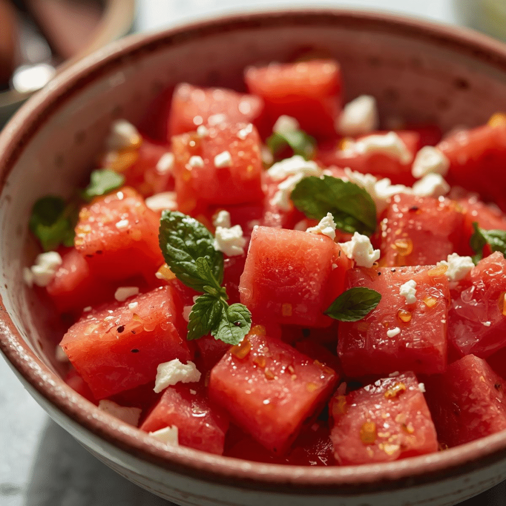 How to Make the Best Watermelon Salad Recipe – Fresh, Juicy & Healthy image
