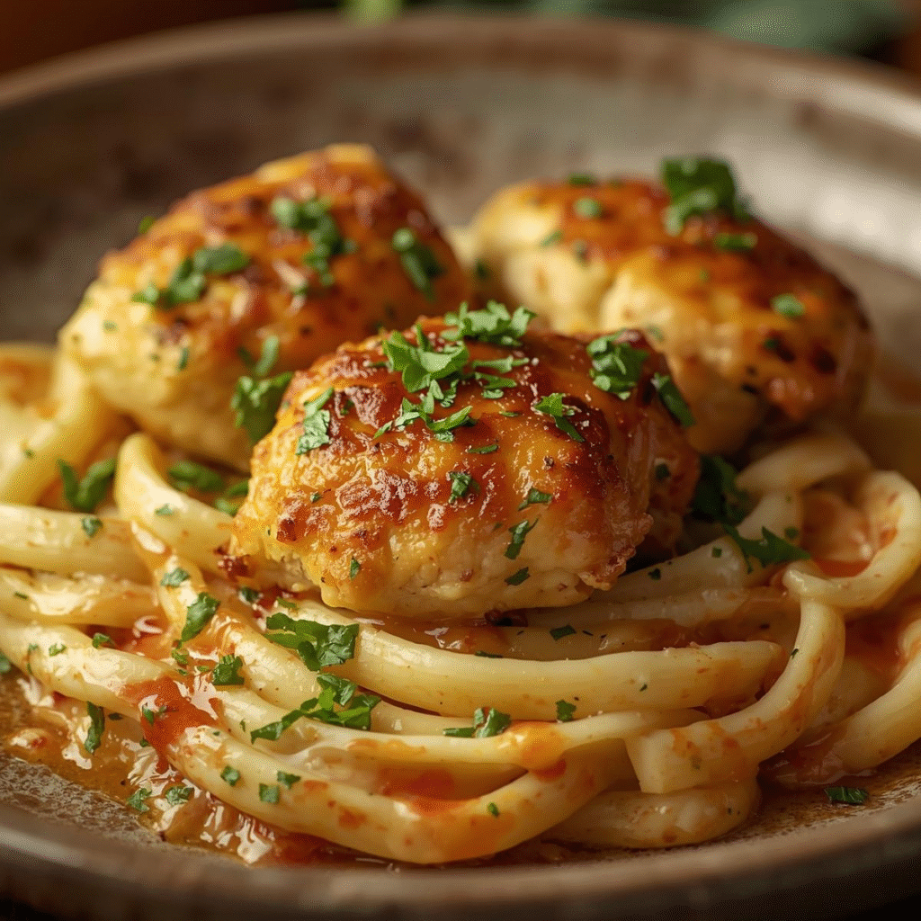 How to Make Garlic Butter Chicken with Creamy Parmesan Pasta in 40 Minutes image