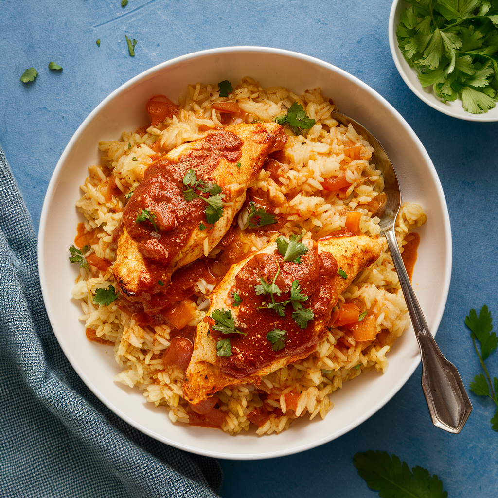 How to Make Creamy Smothered Chicken & Rice in Under an Hour image