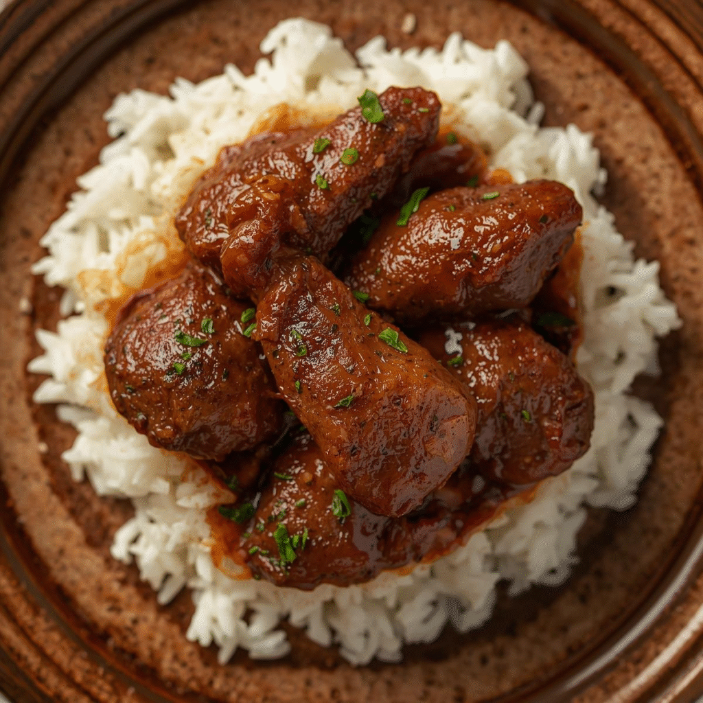 Tender Beef Tips and Savory Rice: A Recipe You’ll Love image