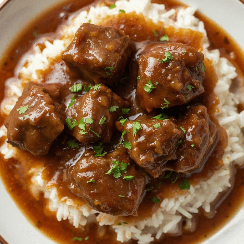 Tender Beef Tips and Savory Rice: A Recipe You’ll Love image