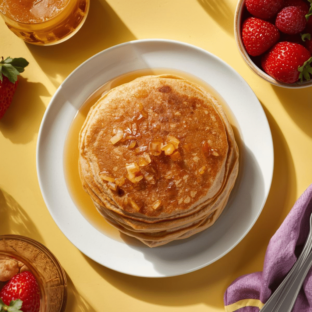 Fluffy Wheat Pancake Recipe (Healthy, Easy, and Perfect for Breakfast!) image